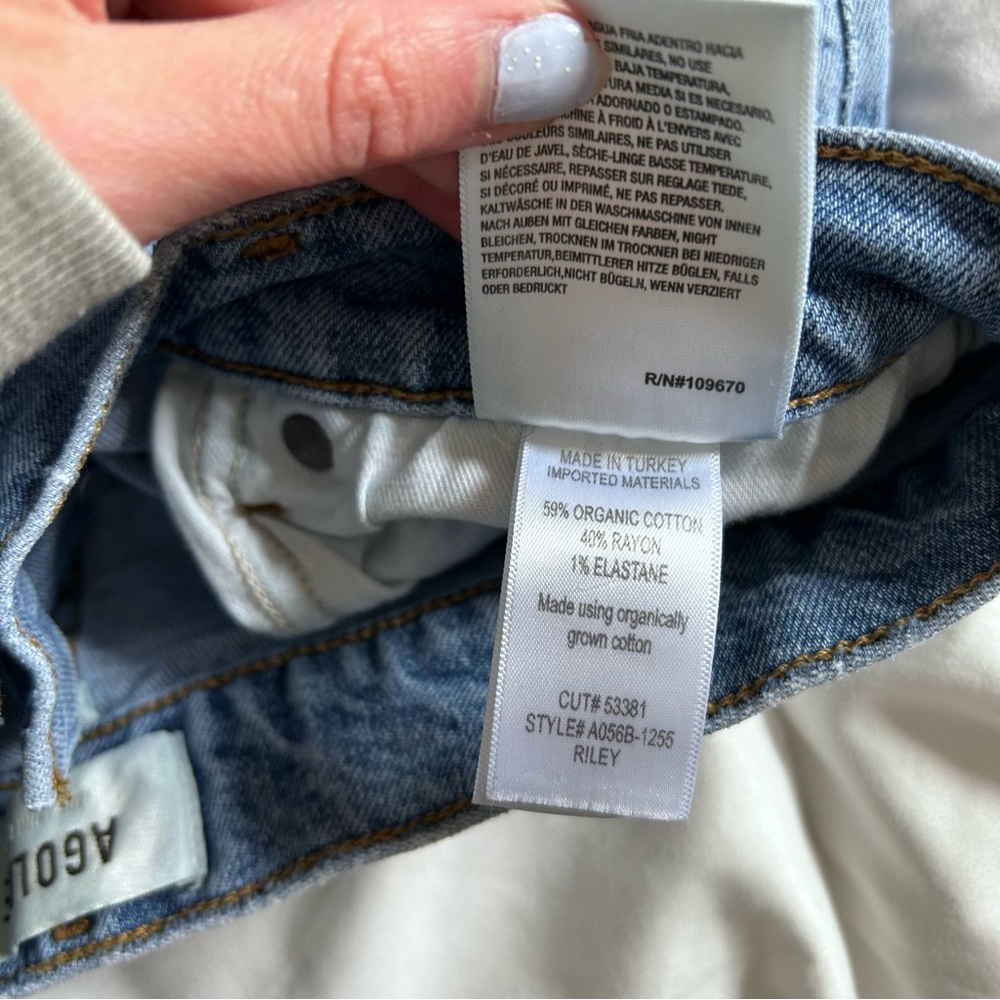 Agolde Riley high rise straight Jean size 28 - Picture 9 of 9